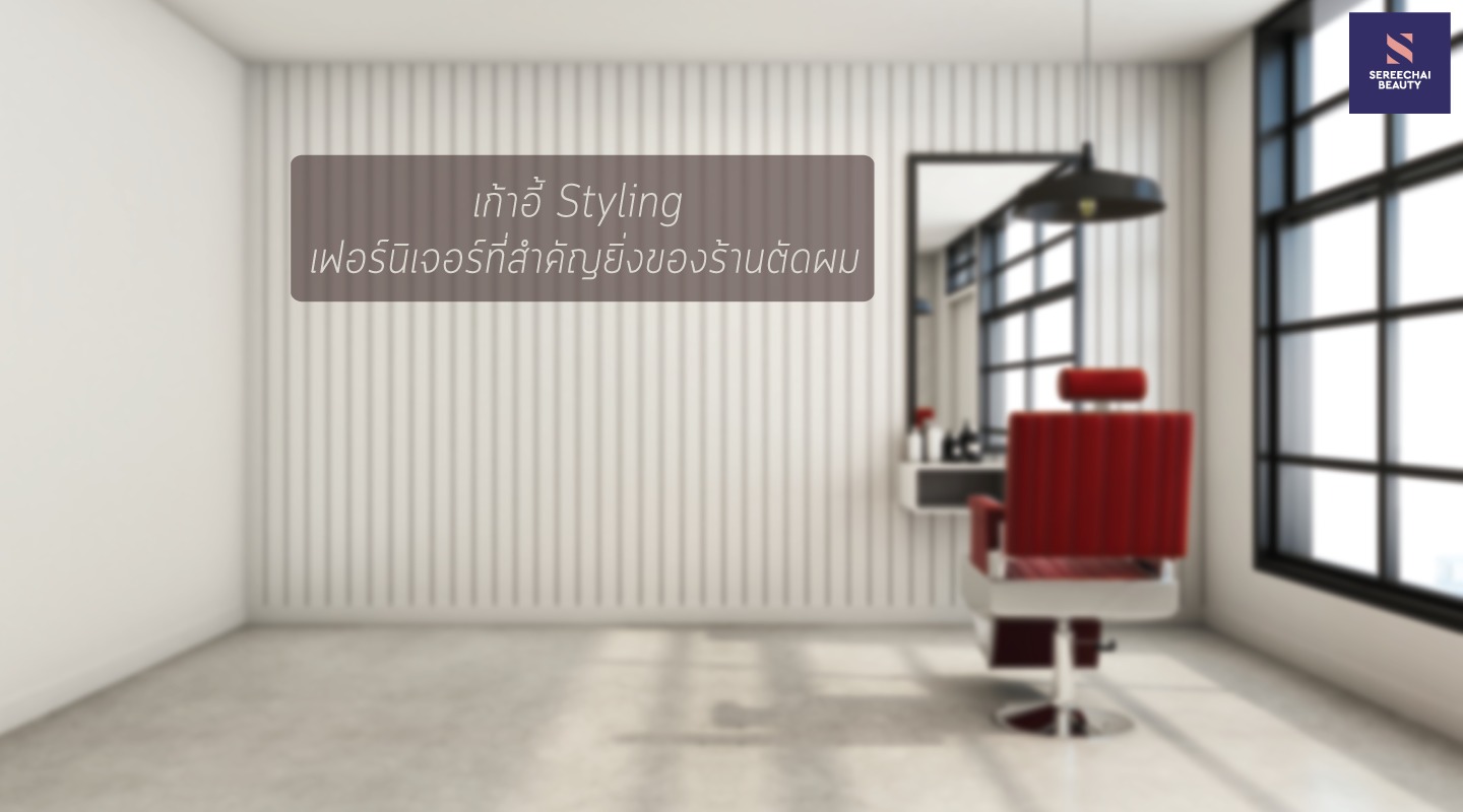 เก้าอี้ Styling เฟอร์นิเจอร์ที่สำคัญยิ่งของร้านตัดผม