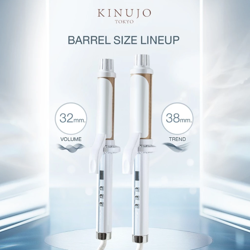 Kinujo เครื่องม้วนผม Curl Iron 32mm. สีขาว รุ่น KC32N - เสรีชัยบิวตี้